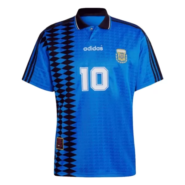 Maillot Argentine 10 Homme Extérieur Rétro 1994