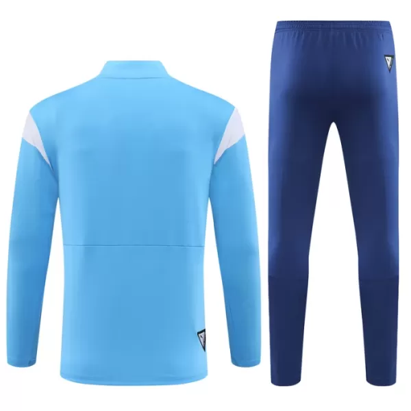 Olympique de Marseille Kit Sweat d'Entraînement Enfant 2023-24 Quart-Zip Bleue