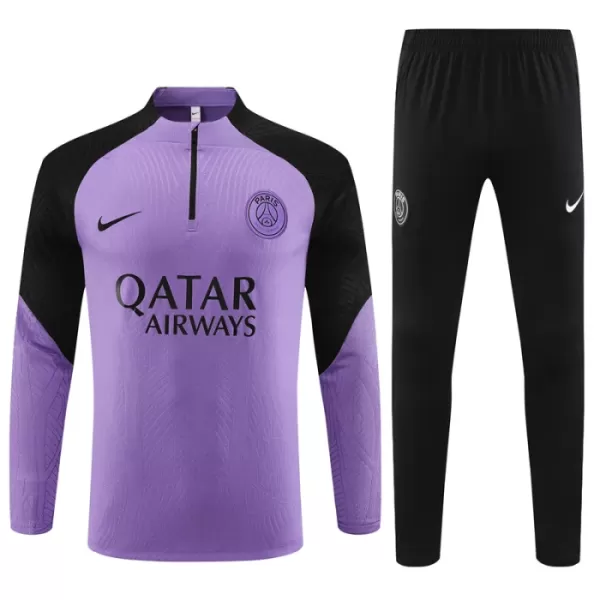 Paris Saint-Germain Kit Sweat d'Entraînement Enfant 2023-24 Quart-Zip Violet