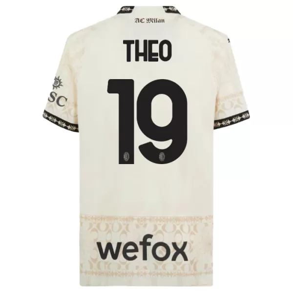 Maillot AC Milan Theo Hernandez 19 Homme Fourth 2023-24 Blanche