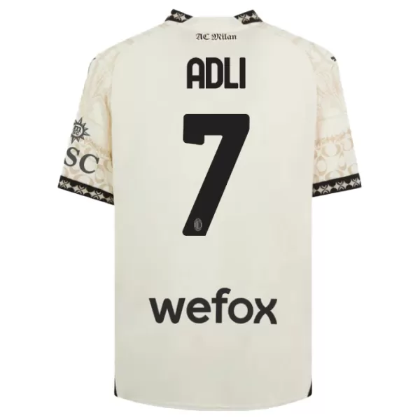 Maillot AC Milan Yacine Adli 7 Homme Fourth 2023-24 Blanche