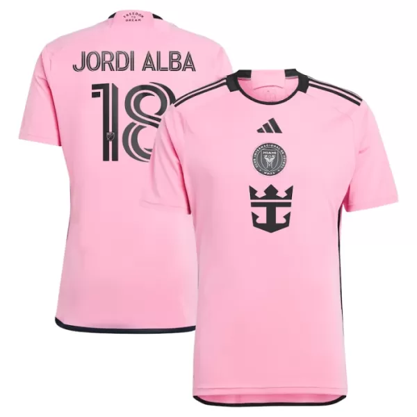 Maillot Inter Miami CF Jordi Alba Ramos 18 Homme Domicile 2024-25