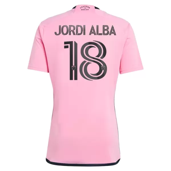 Maillot Inter Miami CF Jordi Alba Ramos 18 Homme Domicile 2024-25