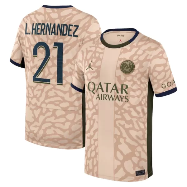 Maillot Paris Saint-Germain Lucas Hernandez 21 Homme Fourth Jordan 2023-24