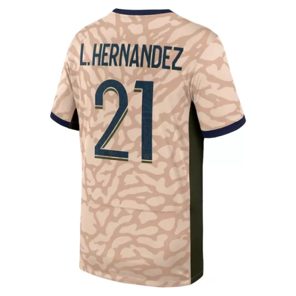 Maillot Paris Saint-Germain Lucas Hernandez 21 Homme Fourth Jordan 2023-24