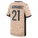 Maillot Paris Saint-Germain Lucas Hernandez 21 Homme Fourth Jordan 2023-24