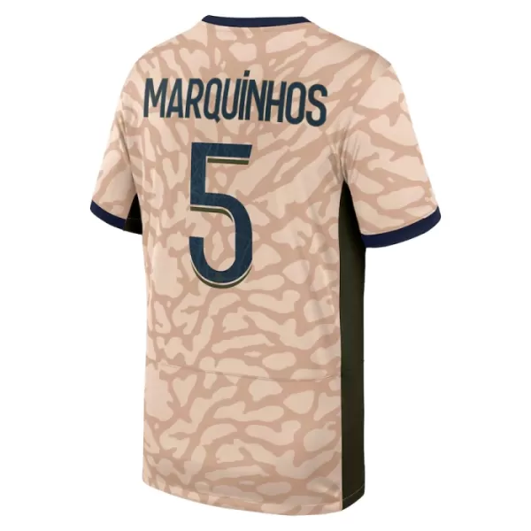 Maillot Paris Saint-Germain Lucas Marquinhos 5 Homme Fourth Jordan 2023-24