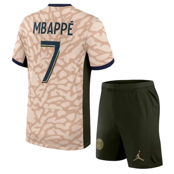 Maillot Paris Saint-Germain Mbappé 7 Enfant Fourth Jordan 2023-24