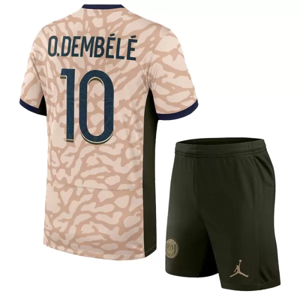 Maillot Paris Saint-Germain O. Dembele 10 Enfant Fourth Jordan 2023-24