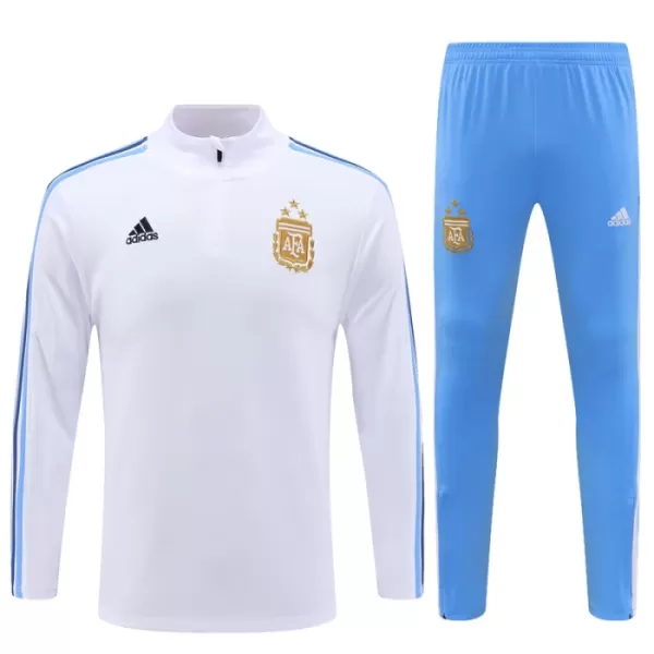 Argentine Sweat d'Entraînement Enfant 2023-24 Quart-Zip Blanche