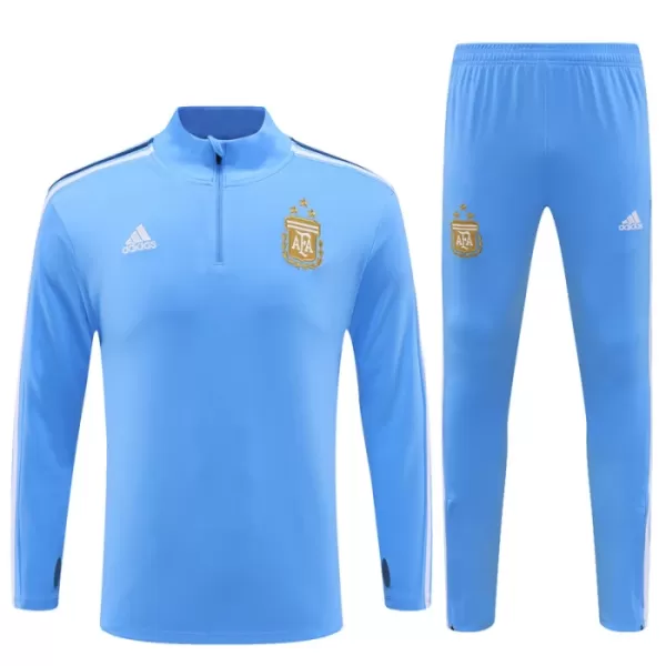 Argentine Sweat d'Entraînement Enfant 2023-24 Quart-Zip Bleue