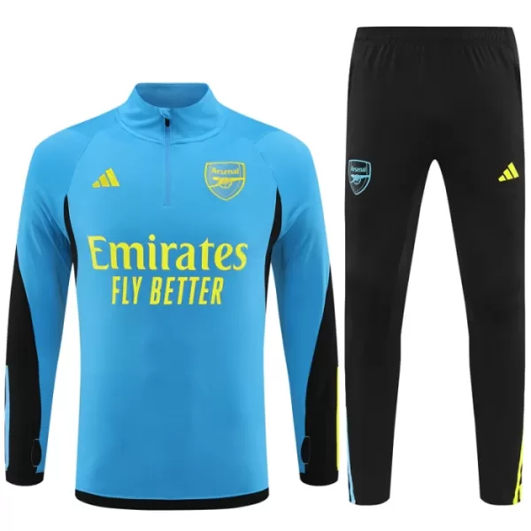 Arsenal Sweat d'Entraînement Enfant 2023-24 Quart-Zip Bleue