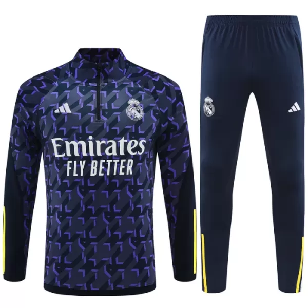 Real Madrid Sweat d'Entraînement Enfant 2023-24 Quart-Zip Navy