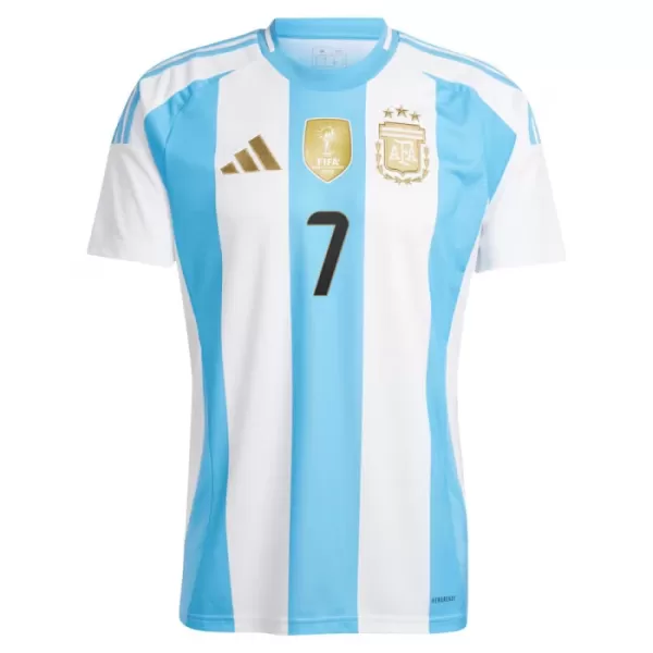 Maillot Argentine De Paul 7 Homme Domicile 2024