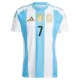 Maillot Argentine De Paul 7 Homme Domicile 2024