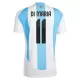 Maillot Argentine Di Maria 11 Homme Domicile 2024