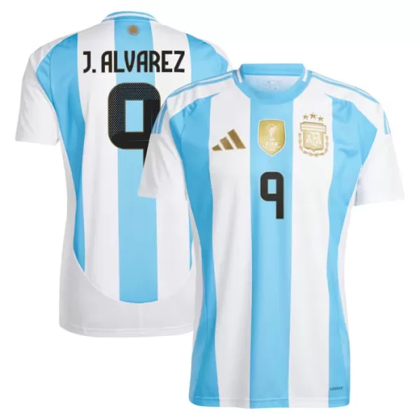 Maillot Argentine J. Alvarez 9 Homme Domicile 2024