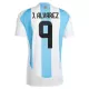 Maillot Argentine J. Alvarez 9 Homme Domicile 2024