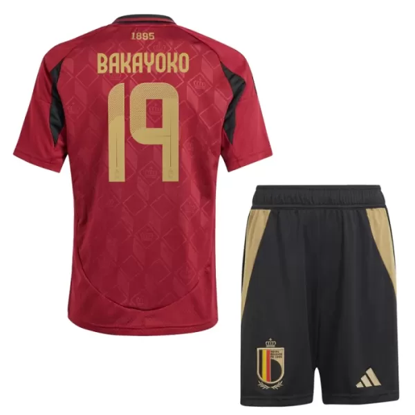 Maillot Belgique Bakayoko 19 Enfant Domicile Euro 2024