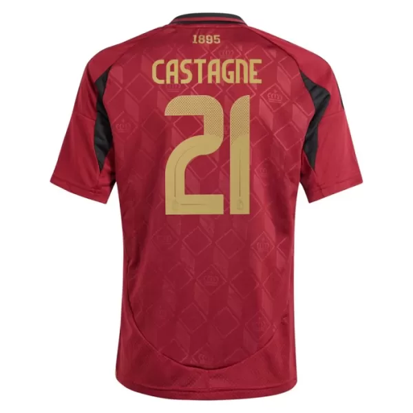 Maillot Belgique Castagne 21 Enfant Domicile Euro 2024