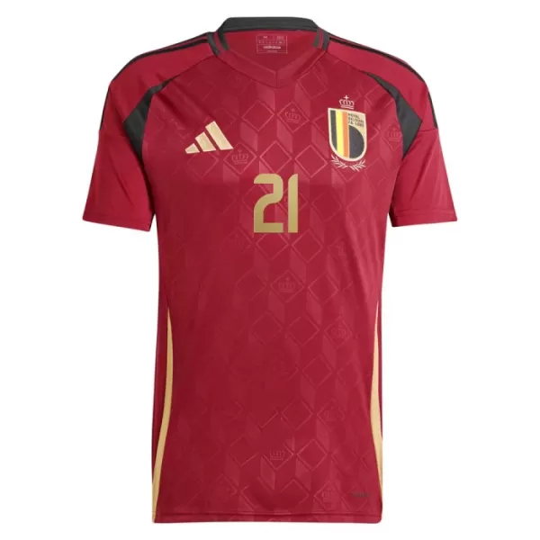 Maillot Belgique Castagne 21 Homme Domicile Euro 2024