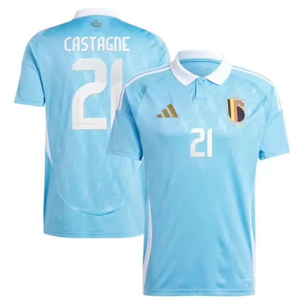 Maillot Belgique Castagne 21 Homme Extérieur Euro 2024