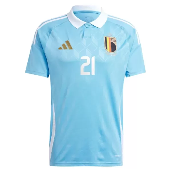 Maillot Belgique Castagne 21 Homme Extérieur Euro 2024