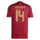 Maillot Belgique Lukebakio 14 Homme Domicile Euro 2024