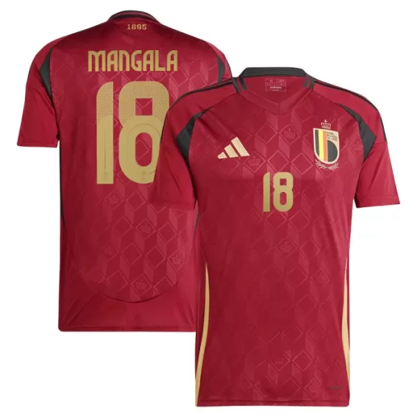 Maillot Belgique Mangala 18 Homme Domicile Euro 2024