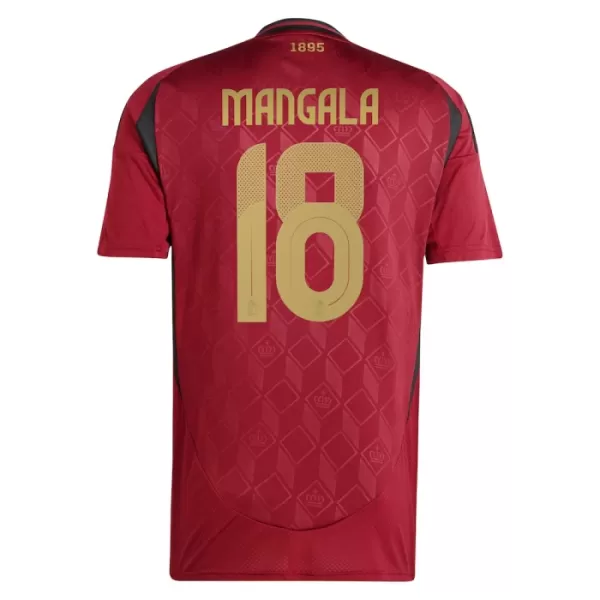 Maillot Belgique Mangala 18 Homme Domicile Euro 2024