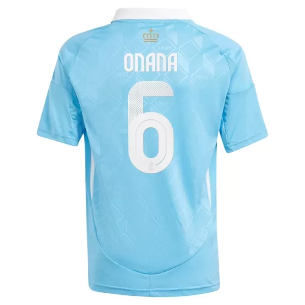 Maillot Belgique Onana 6 Enfant Extérieur Euro 2024