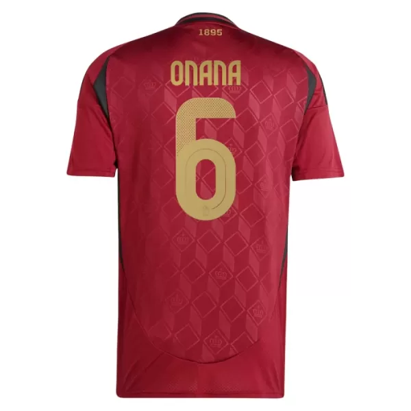 Maillot Belgique Onana 6 Homme Domicile Euro 2024