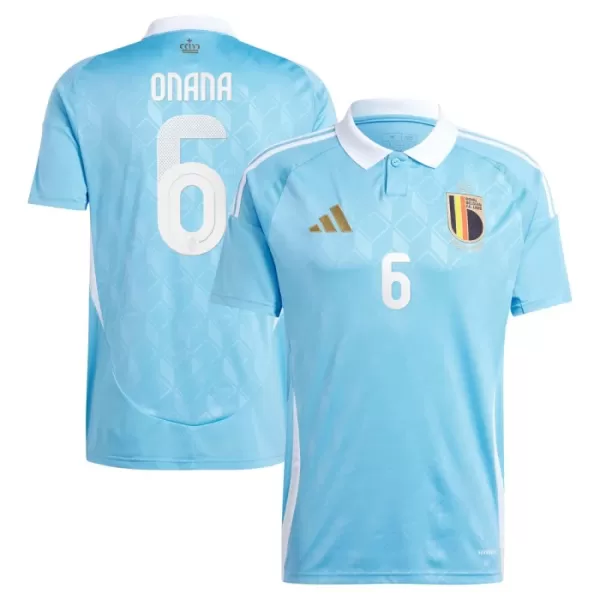 Maillot Belgique Onana 6 Homme Extérieur Euro 2024