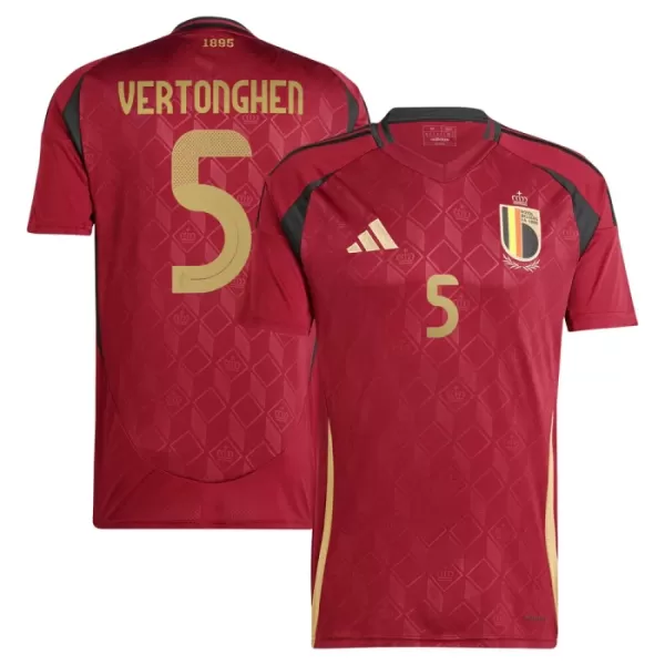 Maillot Belgique Vertonghen 5 Homme Domicile Euro 2024