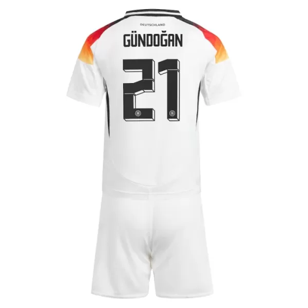 Maillot Allemagne Gundogan 21 Enfant Domicile Euro 2024