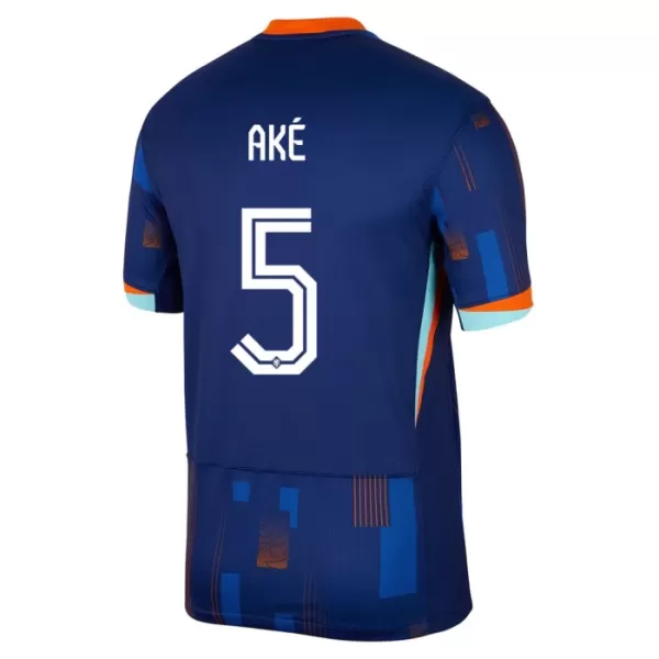 Maillot Pays-Bas Ake 5 Homme Extérieur Euro 2024