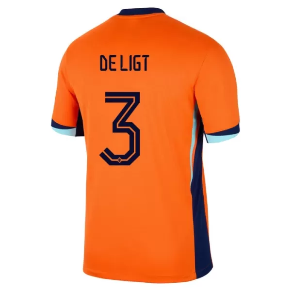 Maillot Pays-Bas De Ligt 3 Enfant Domicile Euro 2024