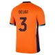 Maillot Pays-Bas De Ligt 3 Enfant Domicile Euro 2024