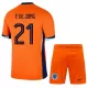 Maillot Pays-Bas Frenkie de Jong 21 Enfant Domicile Euro 2024