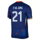 Maillot Pays-Bas Frenkie de Jong 21 Enfant Extérieur Euro 2024