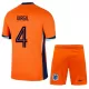 Maillot Pays-Bas Virgil 4 Enfant Domicile Euro 2024