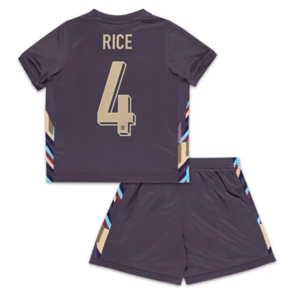 Maillot Angleterre Rice 4 Enfant Extérieur Euro 2024