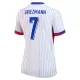 Maillot France Griezmann 7 Femme Extérieur Euro 2024