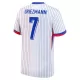 Maillot France Griezmann 7 Homme Extérieur Euro 2024