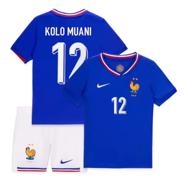 Maillot France Kolo Muani 12 Enfant Domicile Euro 2024