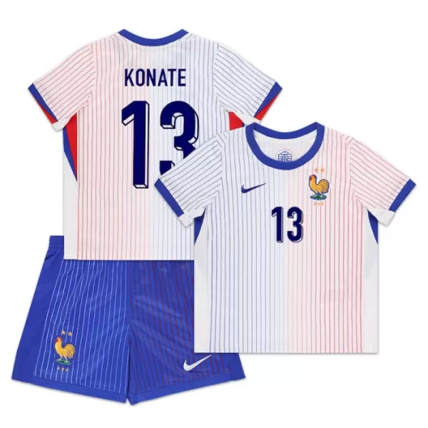 Maillot France Konate 13 Enfant Extérieur Euro 2024