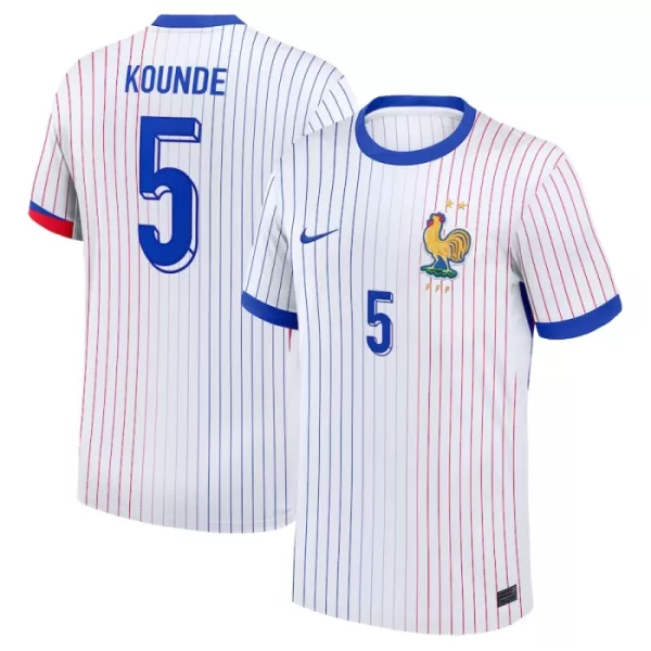 Maillot France Kounde 5 Homme Extérieur Euro 2024