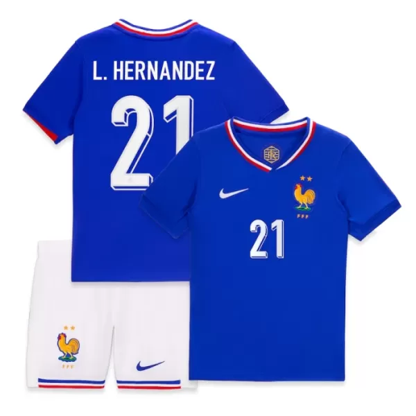 Maillot France L. Hernandez 21 Enfant Domicile Euro 2024