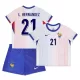 Maillot France L. Hernandez 21 Enfant Extérieur Euro 2024