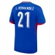 Maillot France L. Hernandez 21 Homme Domicile Euro 2024